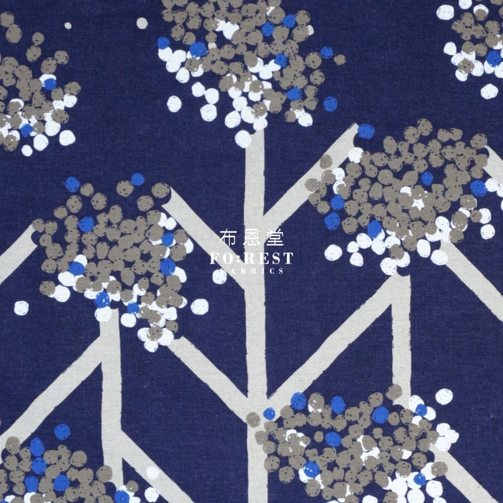 echino - cotton linen - nabana Navy - FO:REST Fabric 布恩堂Liberty fabrictana lawnjapanese fabricykk zipper