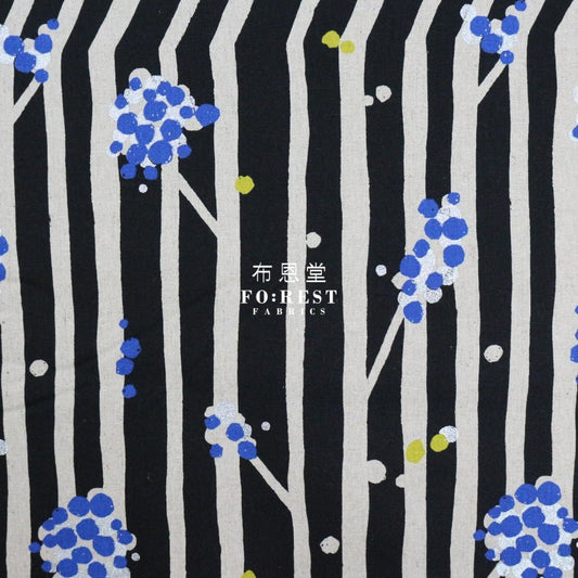echino - cotton linen - nut Black fabric - FO:REST Fabric 布恩堂Liberty fabrictana lawnjapanese fabricykk zipper