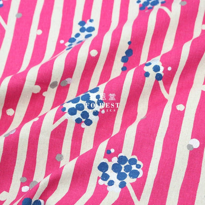 echino - cotton linen - nut Fuchsia fabric - FO:REST Fabric 布恩堂Liberty fabrictana lawnjapanese fabricykk zipper