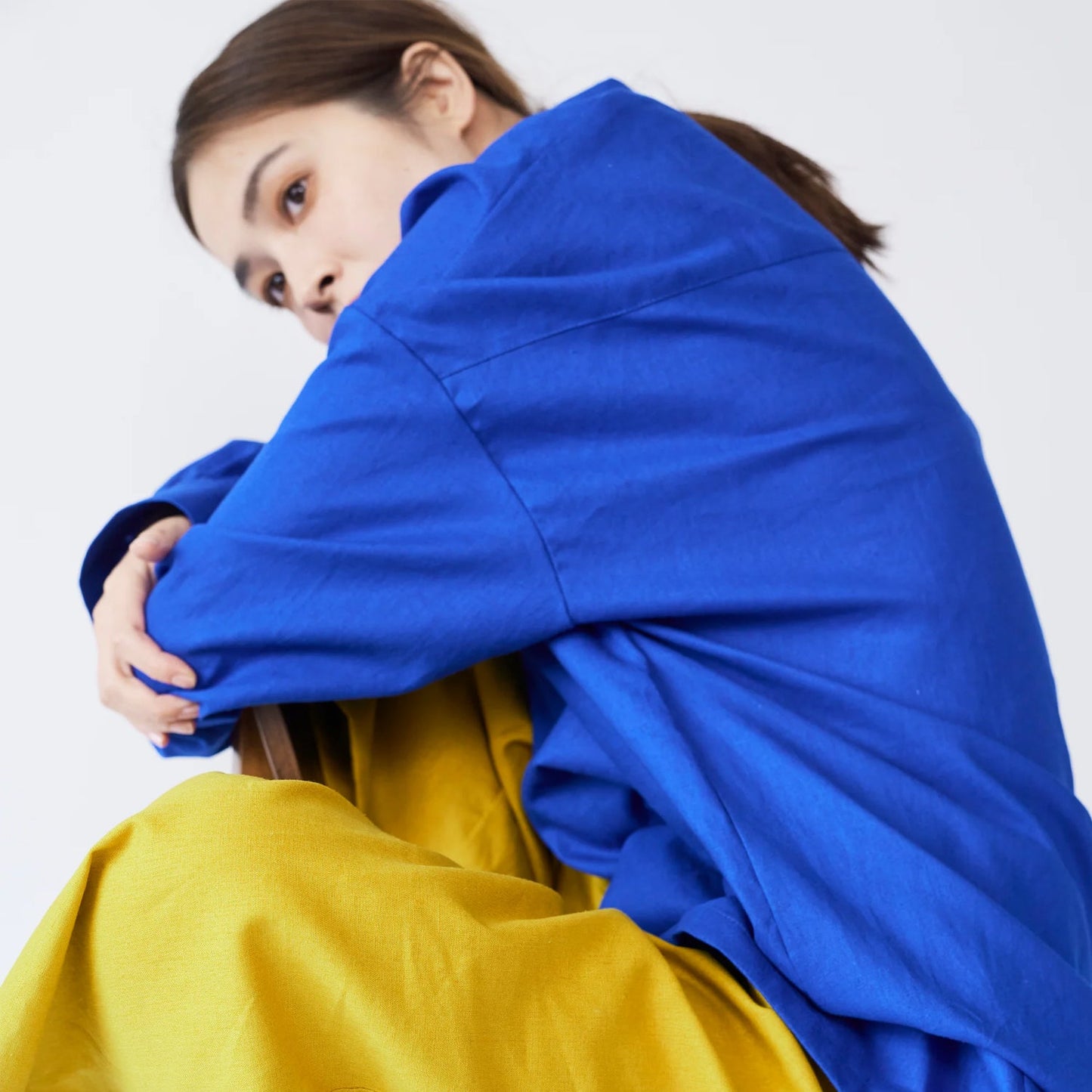 Echino cotton linen - solid fabric 麻棉 - FO:REST Fabric 布恩堂Liberty fabrictana lawnjapanese fabricykk zipper