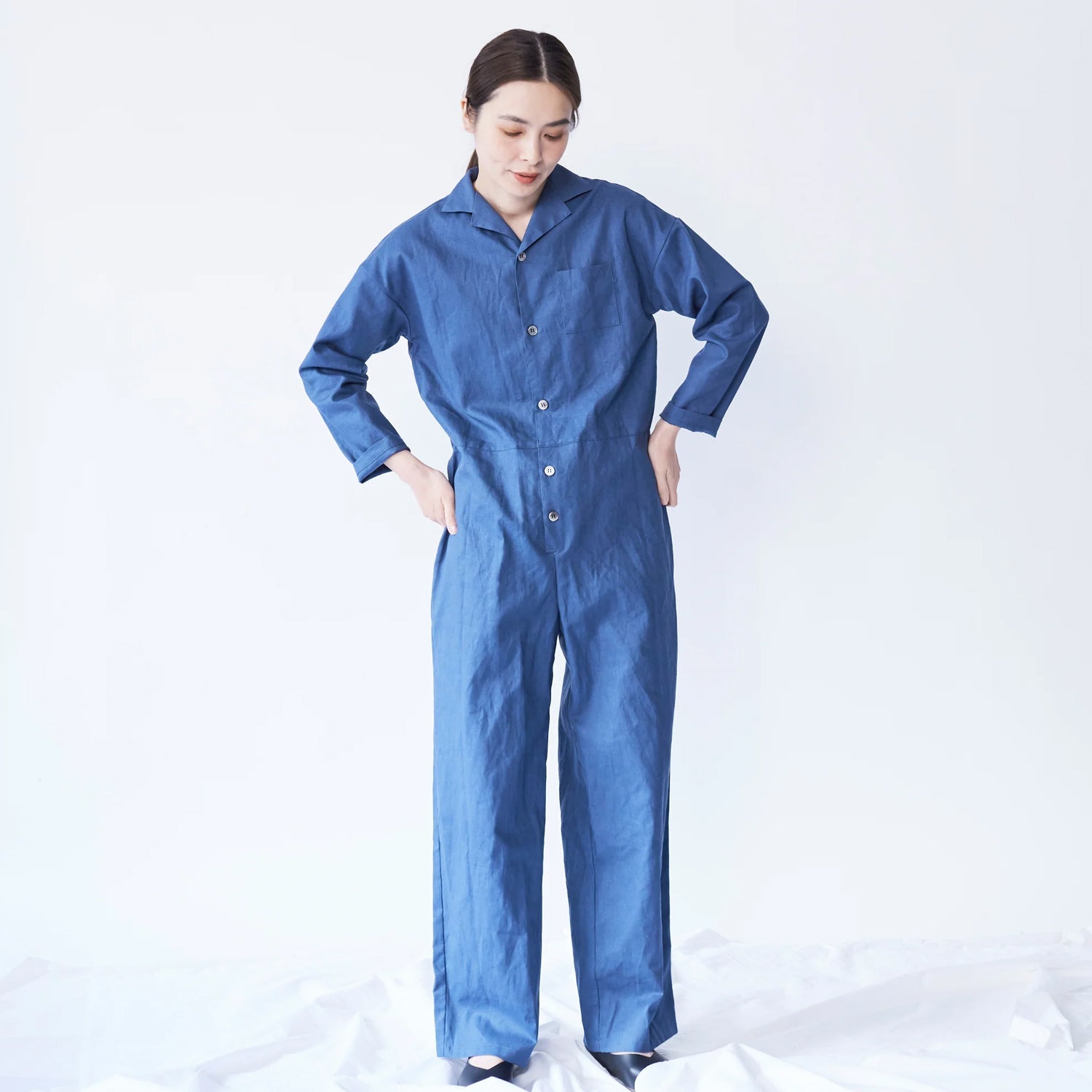 Echino cotton linen - solid fabric 麻棉 - FO:REST Fabric 布恩堂Liberty fabrictana lawnjapanese fabricykk zipper