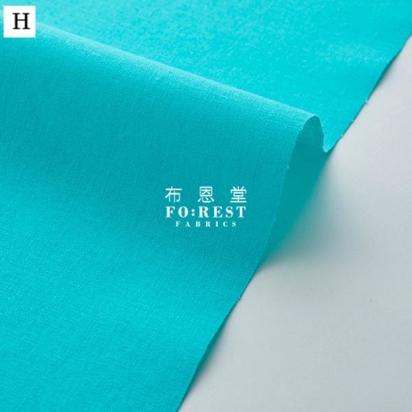 Echino cotton linen - solid fabric 麻棉 - forest-fabric