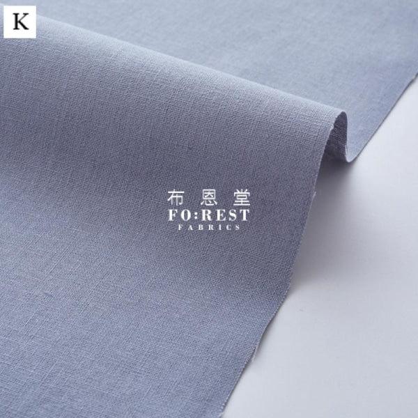Echino cotton linen - solid fabric 麻棉 - forest-fabric