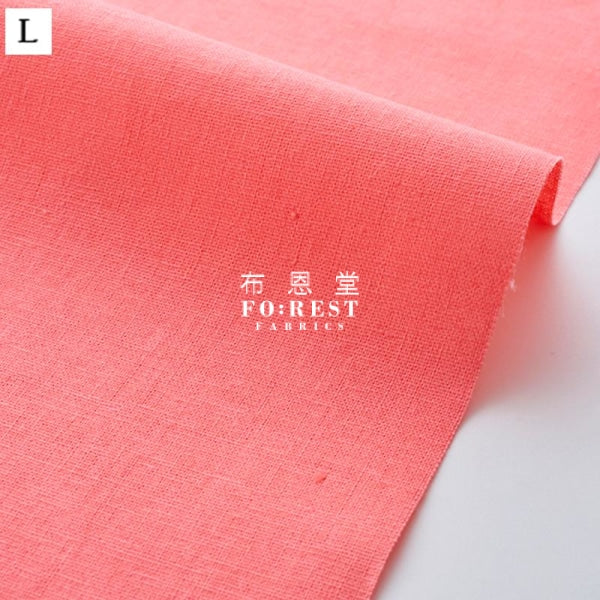 Echino cotton linen - solid fabric 麻棉 - forest-fabric