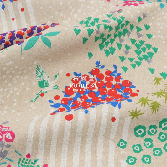 echino - cotton linen - View Natuarl fabric - FO:REST Fabric 布恩堂Liberty fabrictana lawnjapanese fabricykk zipper