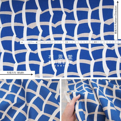 echino - cotton linen - waffle 2020S blue - FO:REST Fabric 布恩堂Liberty fabrictana lawnjapanese fabricykk zipper