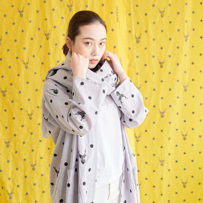 echino - embroidery - sambar Gray - FO:REST Fabric 布恩堂Liberty fabrictana lawnjapanese fabricykk zipper