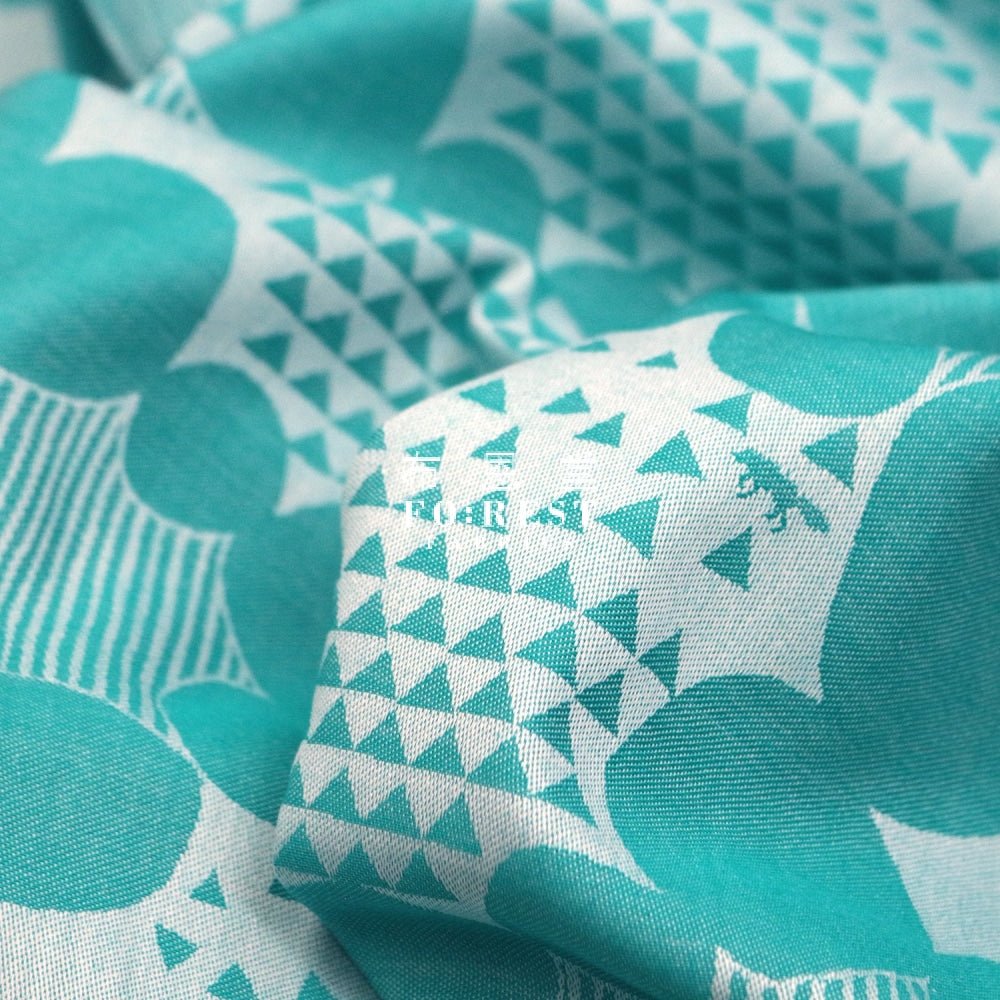 echino - Jacquard - stone Turquoise - FO:REST Fabric 布恩堂Liberty fabrictana lawnjapanese fabricykk zipper