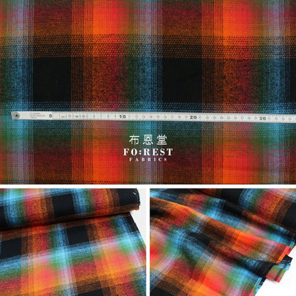 Flannel - ADVENTURE TARTAN 法籣絨 - FO:REST Fabric 布恩堂Liberty fabrictana lawnjapanese fabricykk zipper