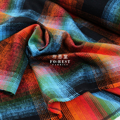 Flannel - ADVENTURE TARTAN 法籣絨 - FO:REST Fabric 布恩堂Liberty fabrictana lawnjapanese fabricykk zipper