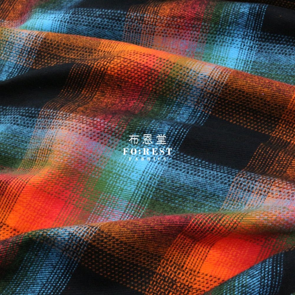 Flannel - ADVENTURE TARTAN 法籣絨 - FO:REST Fabric 布恩堂Liberty fabrictana lawnjapanese fabricykk zipper