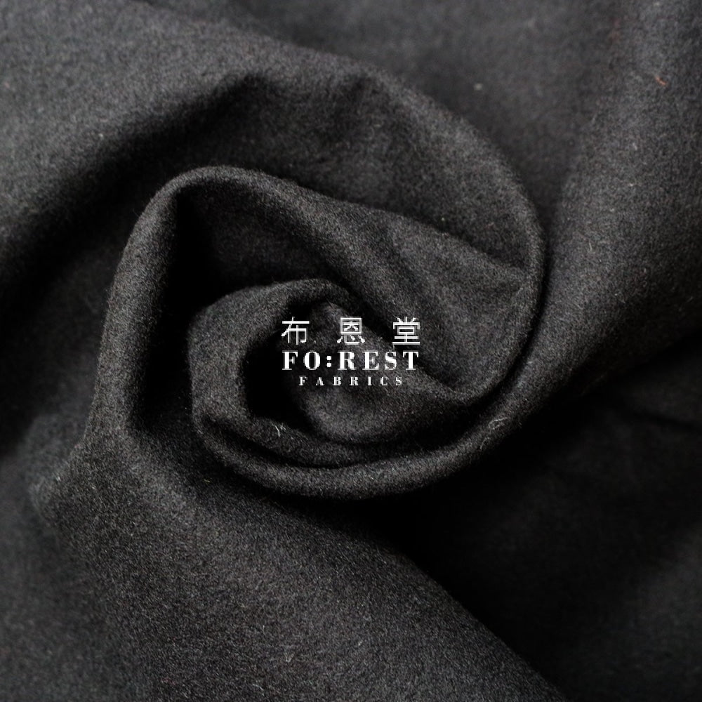 Flannel - Cotton Solid Soft And Warm Black