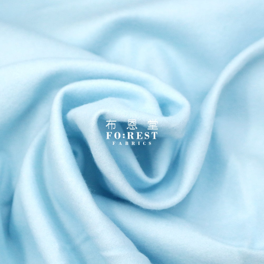 Flannel - Cotton Solid Soft And Warm L.blue