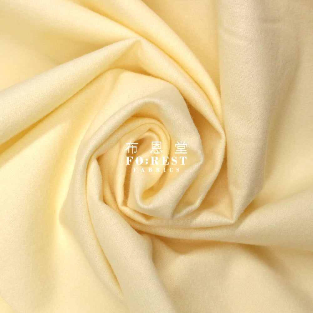 Flannel - Cotton Solid Soft And Warm Light Yellow