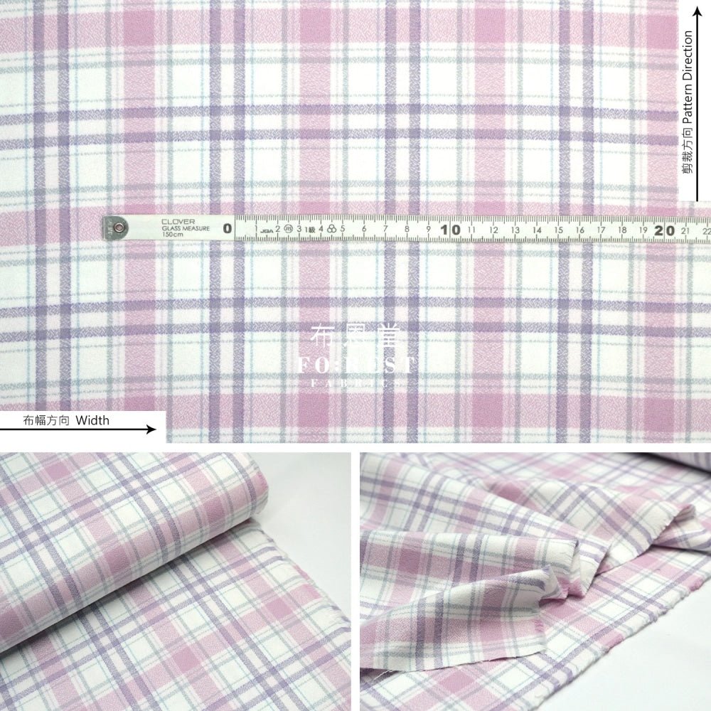 Flannel - HEATER TARTAN 法籣絨 - FO:REST Fabric 布恩堂Liberty fabrictana lawnjapanese fabricykk zipper