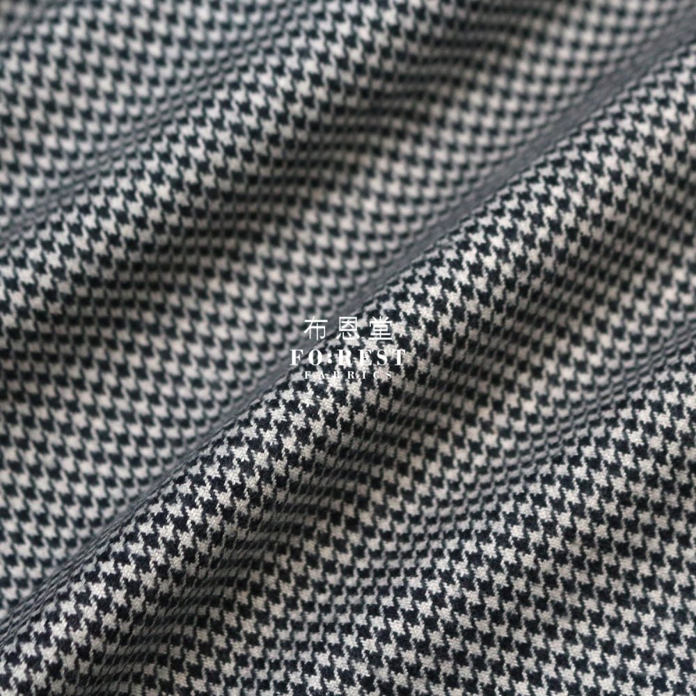 Flannel - Houndstooth GREY 法籣絨 - FO:REST Fabric 布恩堂Liberty fabrictana lawnjapanese fabricykk zipper
