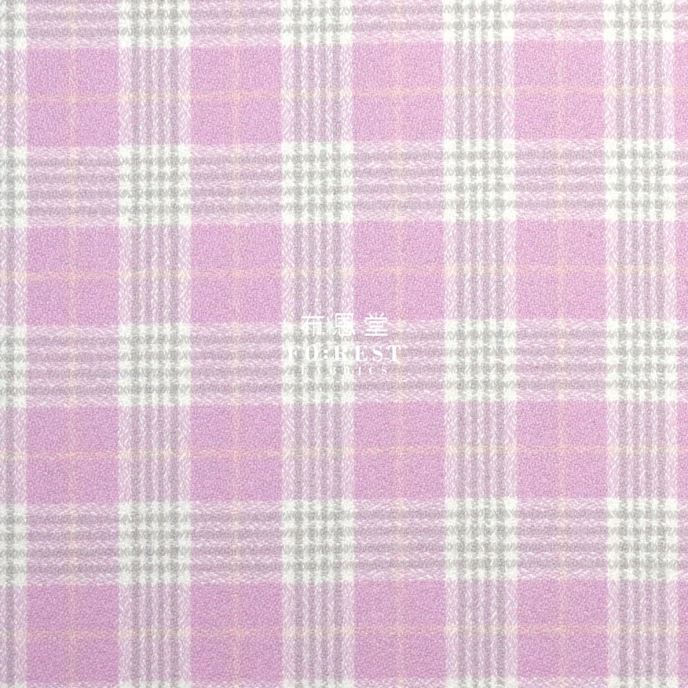 Flannel - LAVENDER TARTAN 法籣絨 - FO:REST Fabric 布恩堂Liberty fabrictana lawnjapanese fabricykk zipper