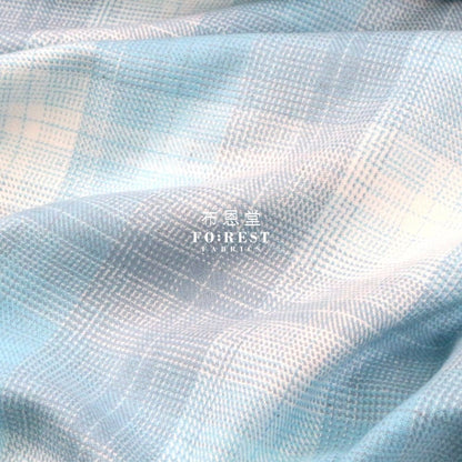 Flannel - Sky TARTAN 法籣絨 - FO:REST Fabric 布恩堂Liberty fabrictana lawnjapanese fabricykk zipper