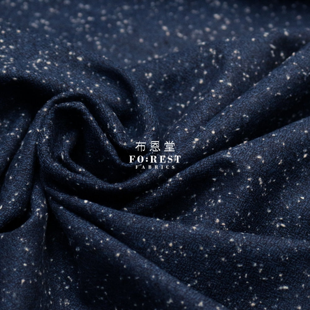 Flannel - Sparkling Navy Cotton
