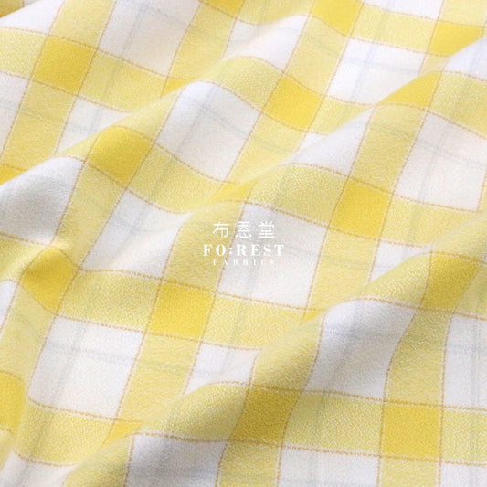 Flannel - Yellow Tartan Cotton