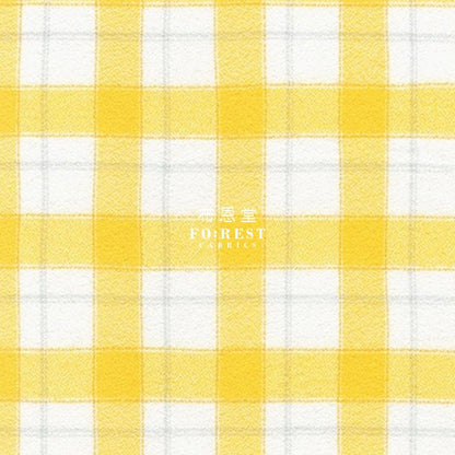 Flannel - YELLOW TARTAN 法籣絨 - FO:REST Fabric 布恩堂Liberty fabrictana lawnjapanese fabricykk zipper