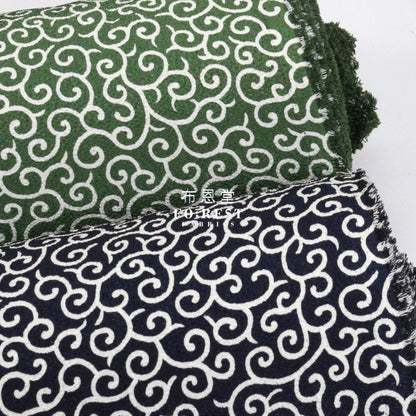 Futakoshi crepe - Karakusa唐草 fabric - FO:REST Fabric 布恩堂Liberty fabrictana lawnjapanese fabricykk zipper