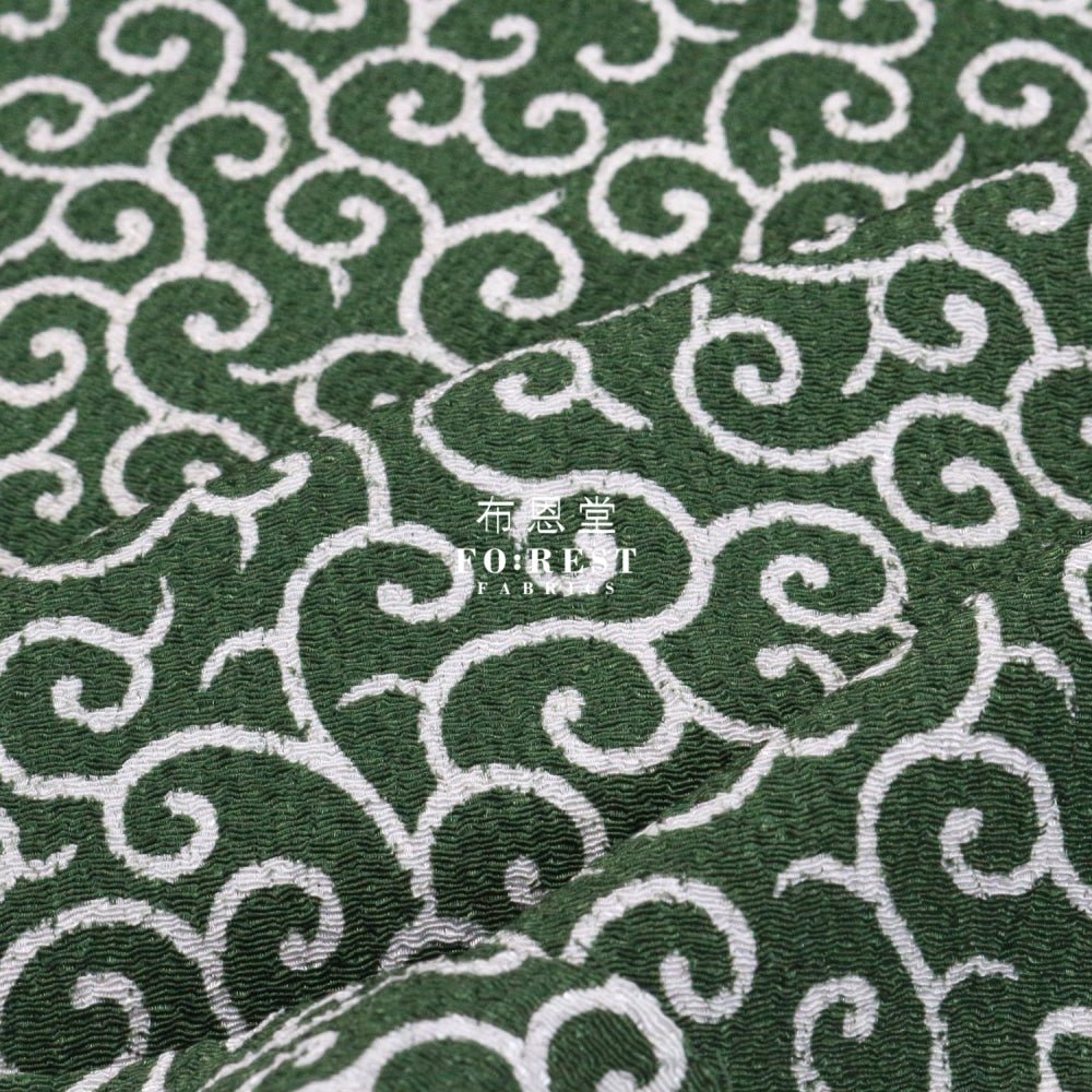 Futakoshi crepe - Karakusa唐草 fabric - FO:REST Fabric 布恩堂Liberty fabrictana lawnjapanese fabricykk zipper
