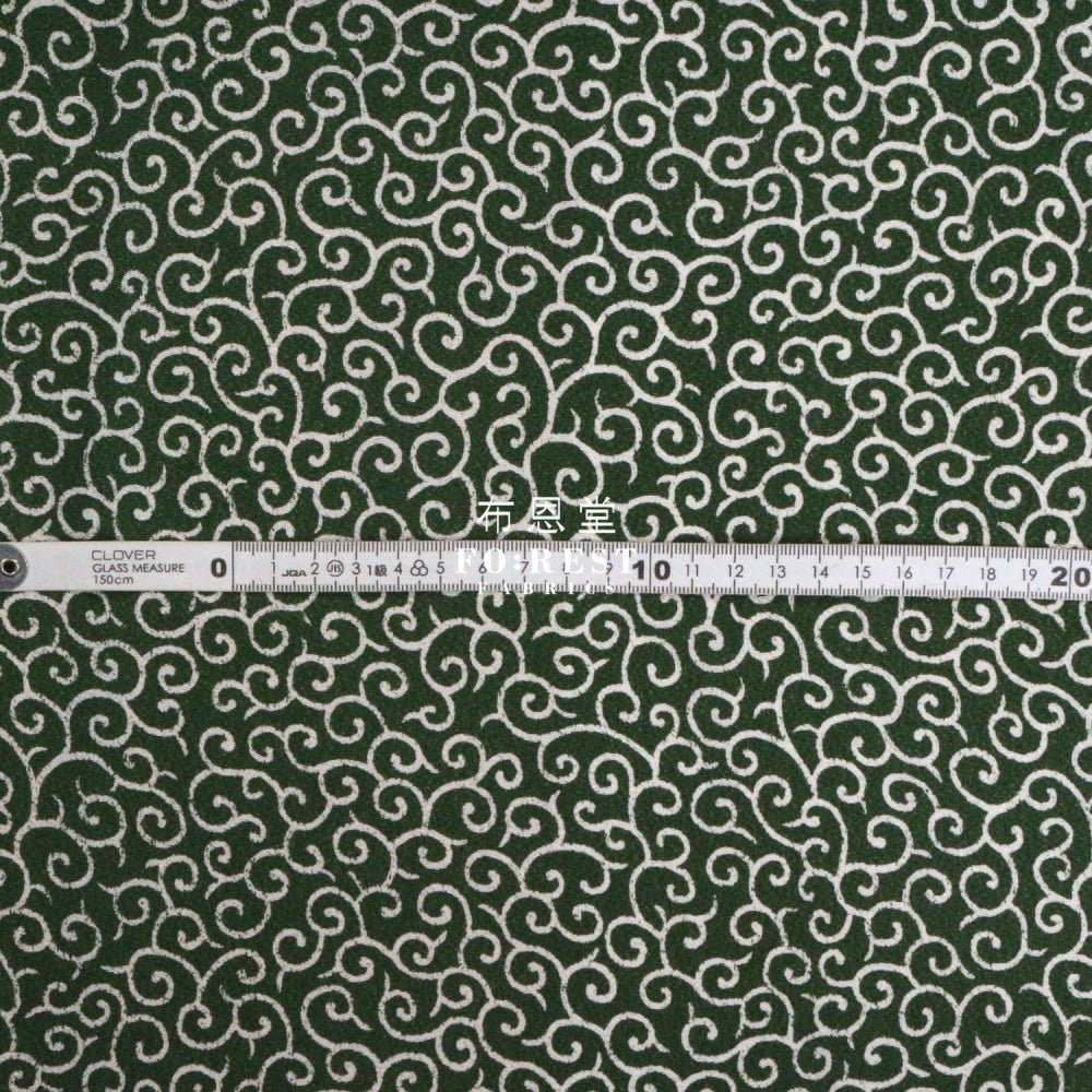 Futakoshi crepe - Karakusa唐草 fabric - FO:REST Fabric 布恩堂Liberty fabrictana lawnjapanese fabricykk zipper