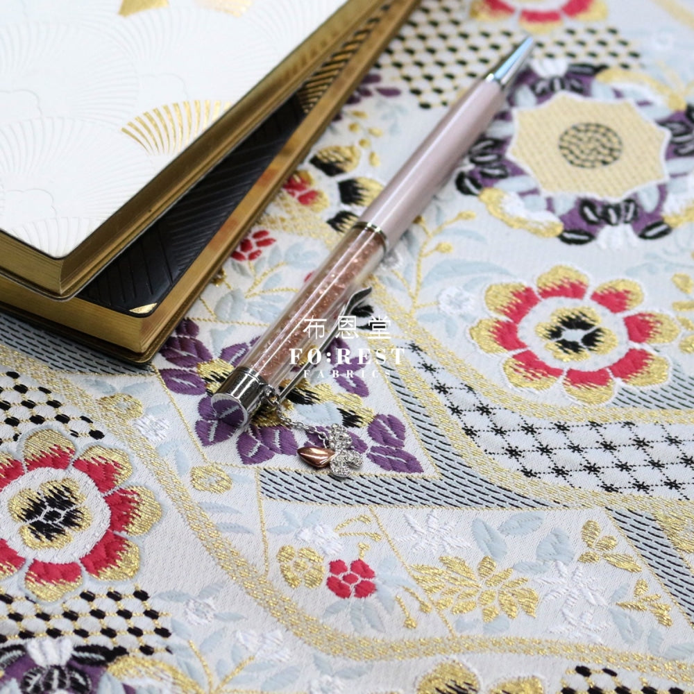 Gold Brocade - Auspicious Kinran Fabric Pearl Polyester