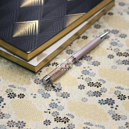 Gold Brocade - Bee Cloud Fabric Polyester