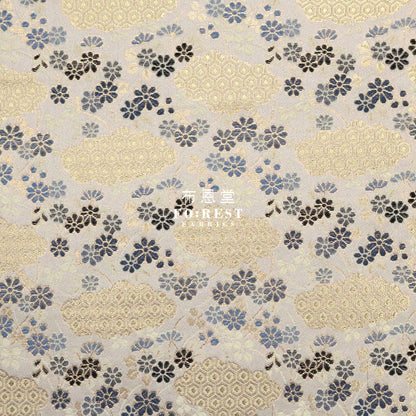 Gold Brocade - Bee Cloud Fabric Polyester