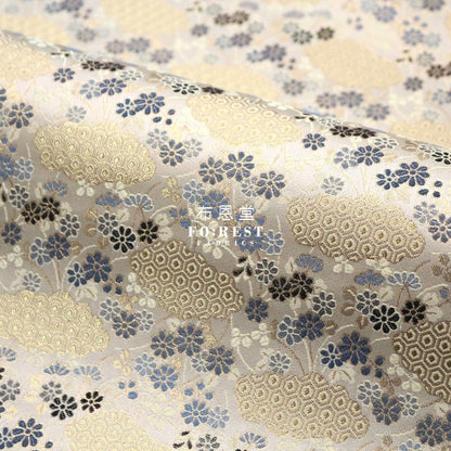 Gold Brocade - Bee Cloud fabric - FO:REST Fabric 布恩堂Liberty fabrictana lawnjapanese fabricykk zipper
