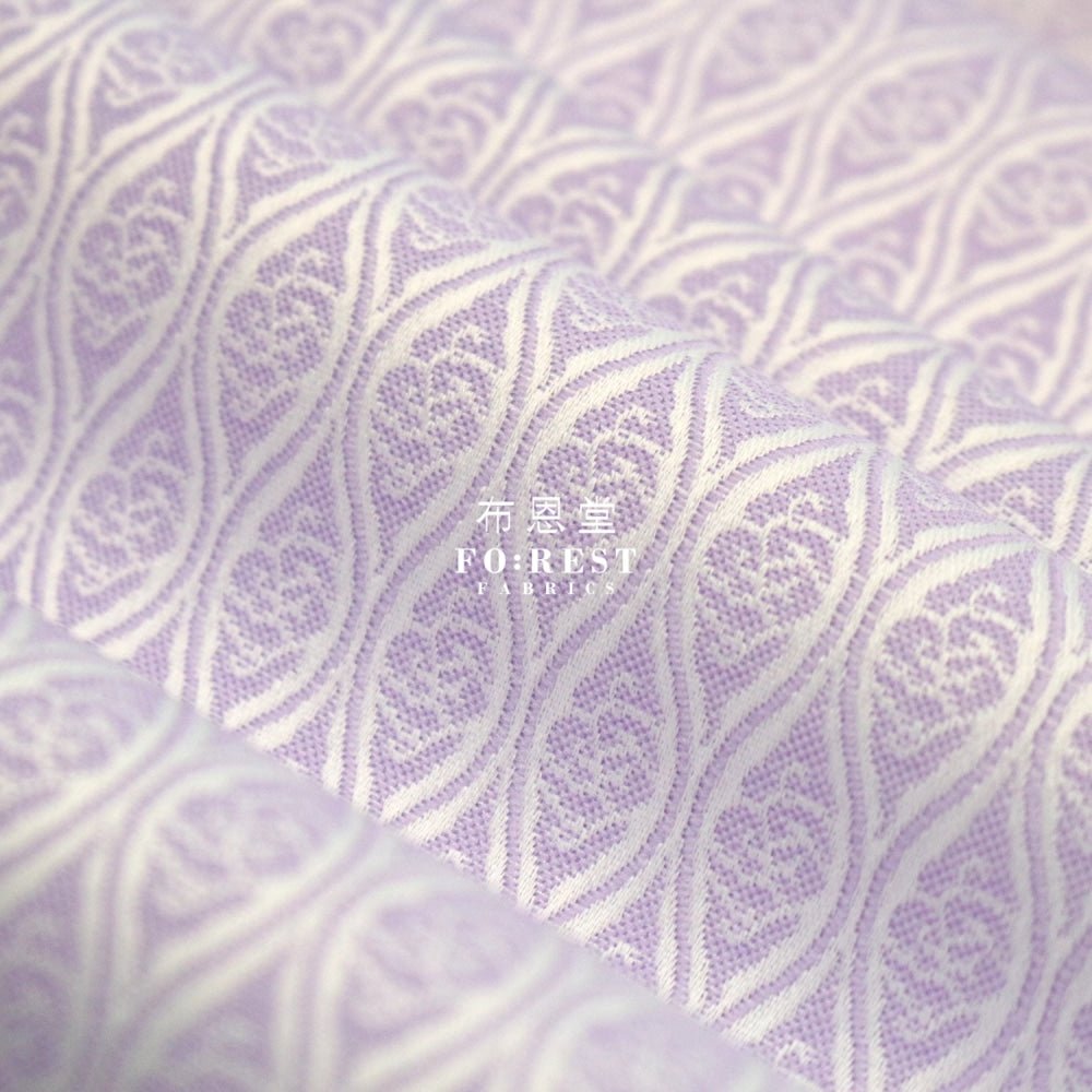 Gold Brocade - Cloud 雲立涌紋 fabric Purple - FO:REST Fabric 布恩堂Liberty fabrictana lawnjapanese fabricykk zipper