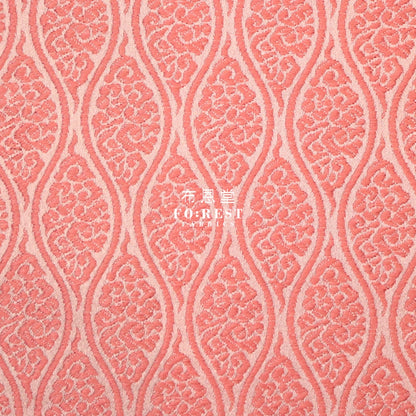 Gold Brocade - Cloud Fabric Pink Polyester