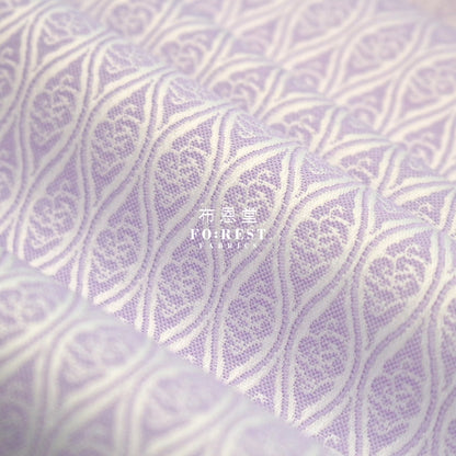 Gold Brocade - Cloud Fabric Purple Polyester