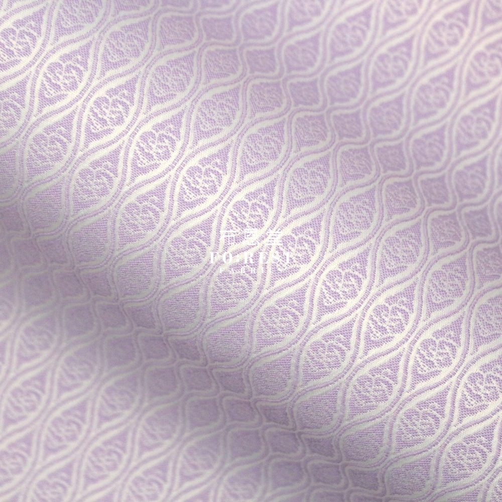 Gold Brocade - Cloud Fabric Purple Polyester