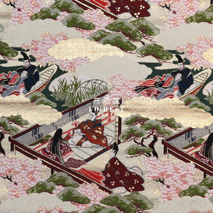 Gold Brocade - 源氏物語 fabric 5 - FO:REST Fabric 布恩堂Liberty fabrictana lawnjapanese fabricykk zipper