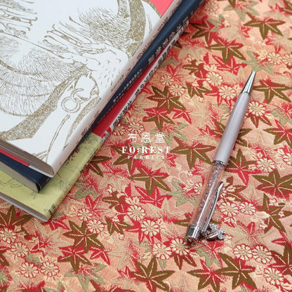 Gold Brocade - foliage紅葉 fabric - FO:REST Fabric 布恩堂Liberty fabrictana lawnjapanese fabricykk zipper