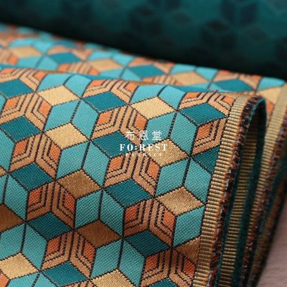 Gold Brocade - Japanese Tortoiseshell Fabric Polyester