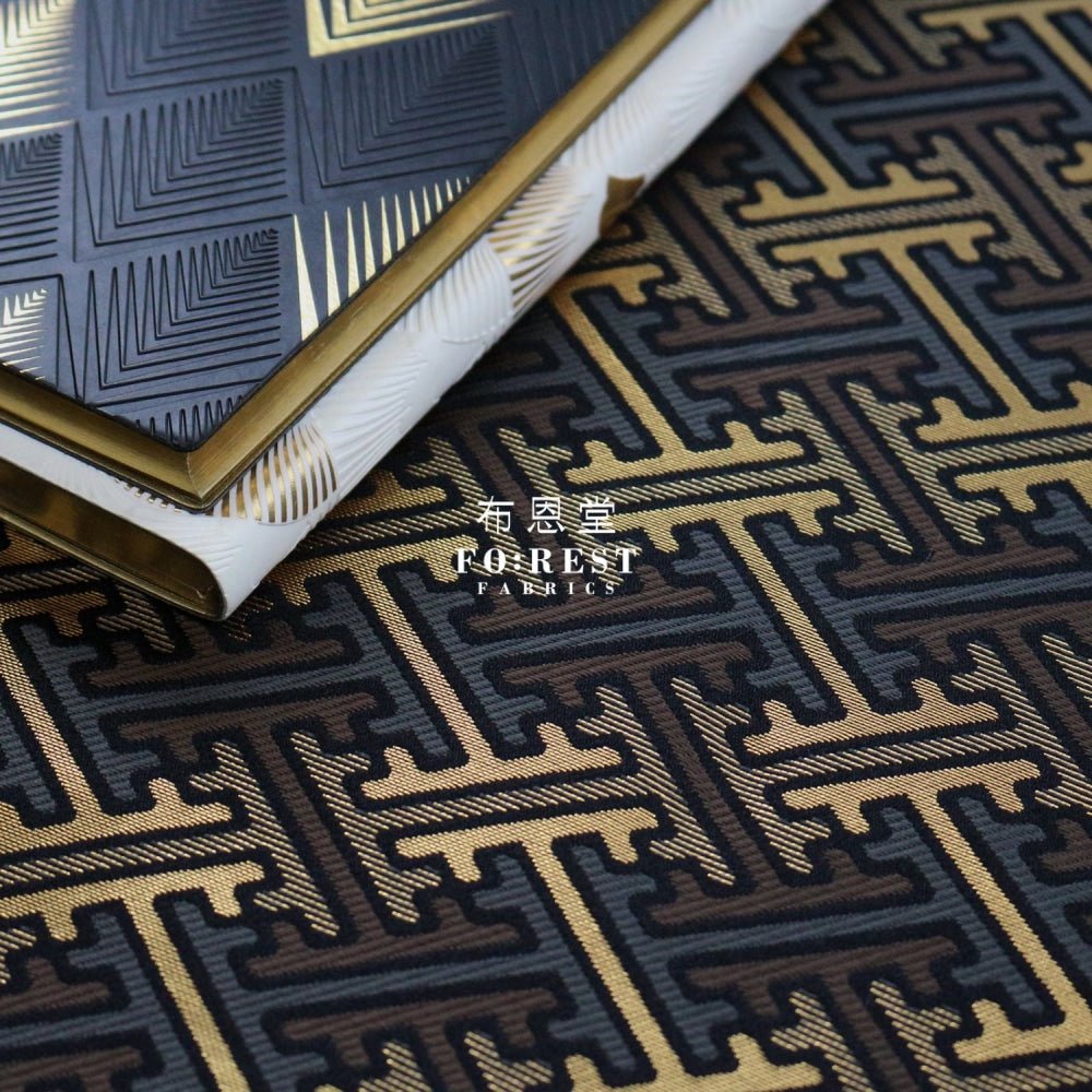 Gold Brocade - Japenese Endless fabric - FO:REST Fabric 布恩堂Liberty fabrictana lawnjapanese fabricykk zipper