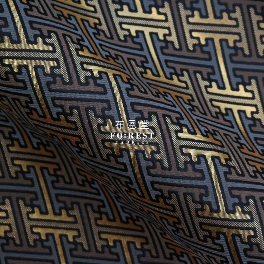 Gold Brocade - Japenese Endless fabric - FO:REST Fabric 布恩堂Liberty fabrictana lawnjapanese fabricykk zipper