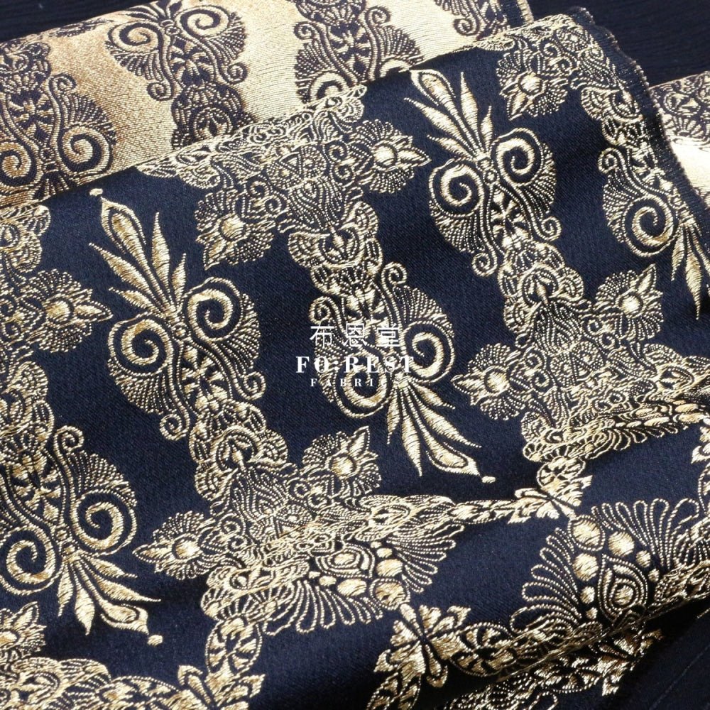 Gold Brocade - King王 fabric - FO:REST Fabric 布恩堂Liberty fabrictana lawnjapanese fabricykk zipper