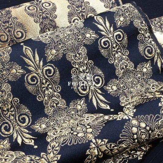 Gold Brocade - King王 fabric - FO:REST Fabric 布恩堂Liberty fabrictana lawnjapanese fabricykk zipper