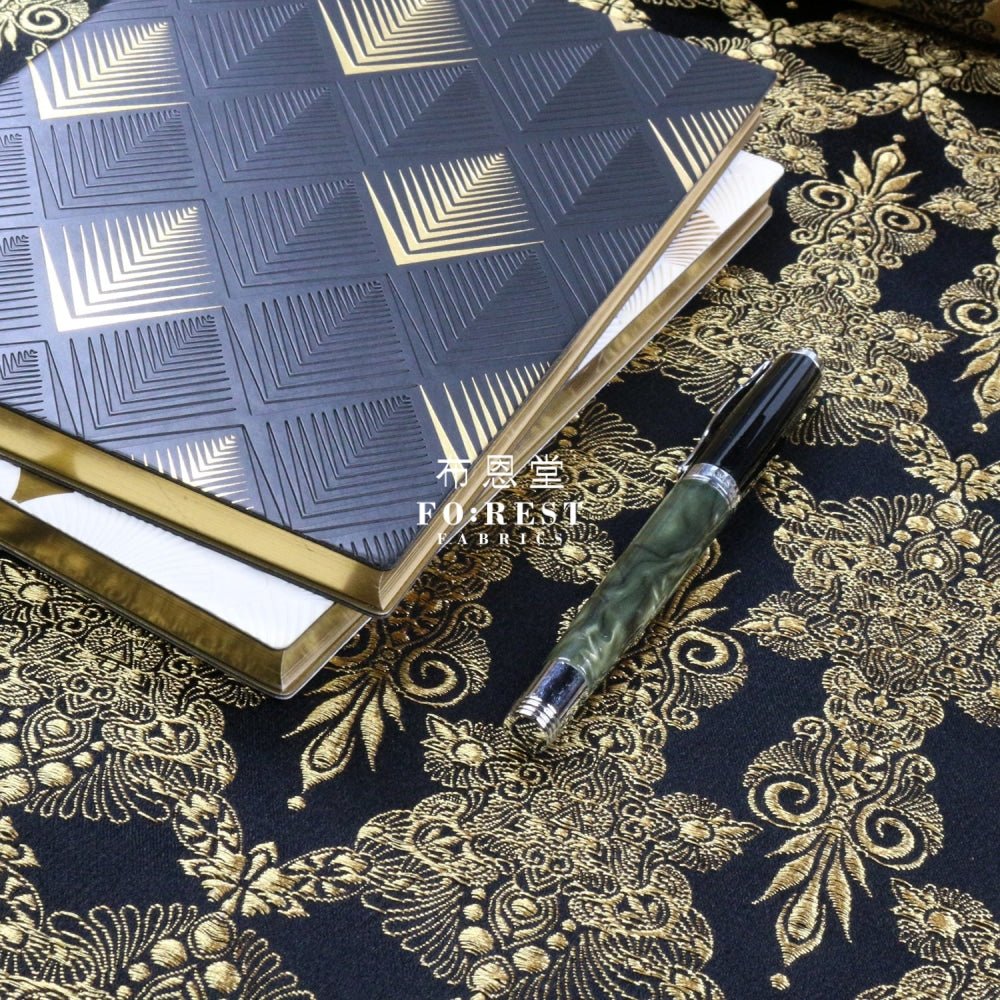 Gold Brocade - King王 fabric - FO:REST Fabric 布恩堂Liberty fabrictana lawnjapanese fabricykk zipper