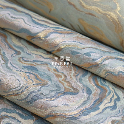 Gold Brocade - Marble Fabric Polyester