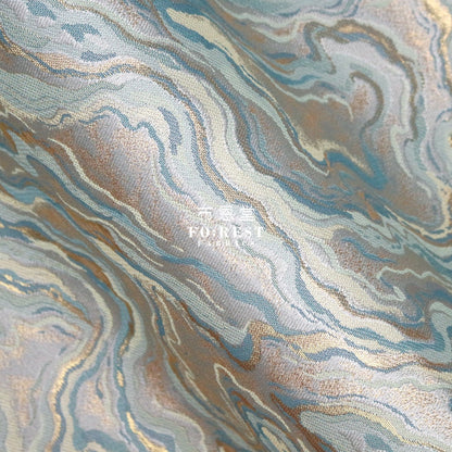 Gold Brocade - Marble Fabric Polyester
