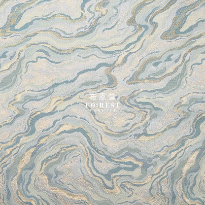 Gold Brocade - Marble Fabric Polyester