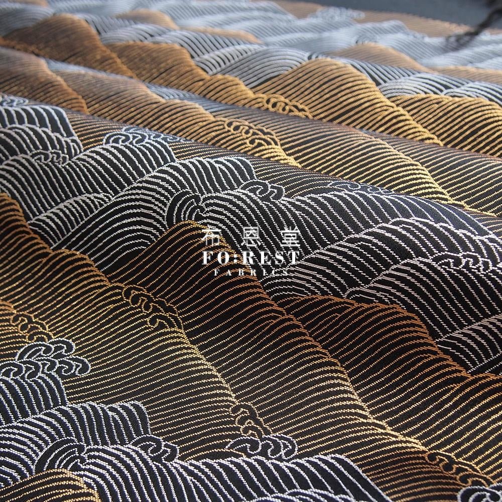 Gold Brocade - Mountain fabric - FO:REST Fabric 布恩堂Liberty fabrictana lawnjapanese fabricykk zipper