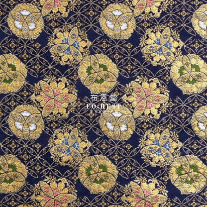 Gold Brocade - SHIPPO Flower KINRAN fabric - FO:REST Fabric 布恩堂Liberty fabrictana lawnjapanese fabricykk zipper