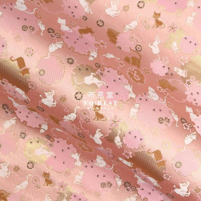 Gold Brocade - Snow Cats Paw fabric - FO:REST Fabric 布恩堂Liberty fabrictana lawnjapanese fabricykk zipper
